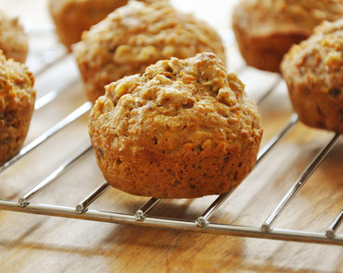 whole wheat carrot muffins