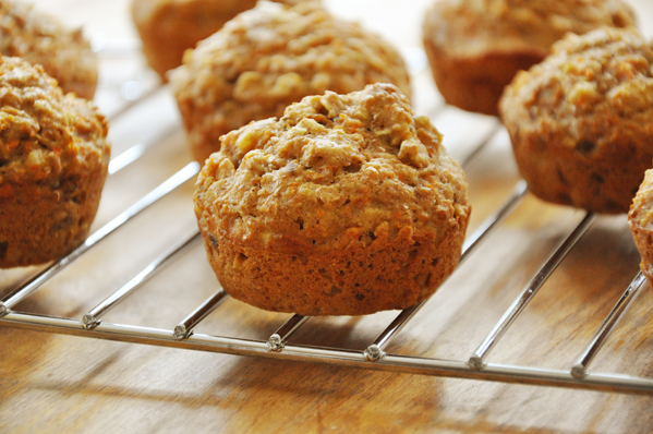 whole wheat carrot muffins