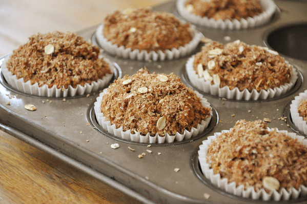 whole wheat bran breakfast muffins