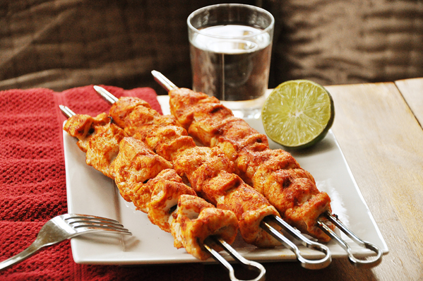 spicy chicken skewers