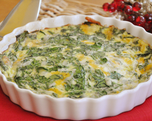 crustless spinach quiche