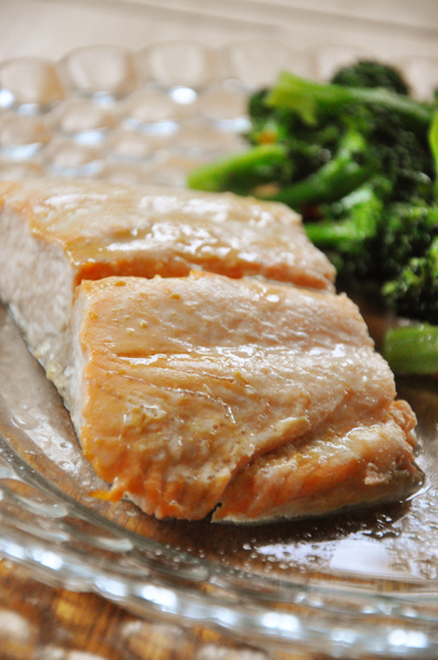 maple glazed salmon