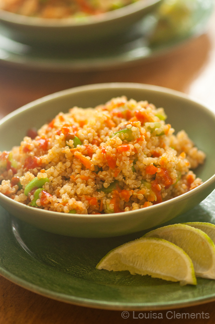 Quinoa Salad with Sriracha Dressing — Living Lou