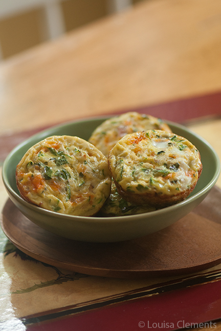zucchini basil mini crustless quiche