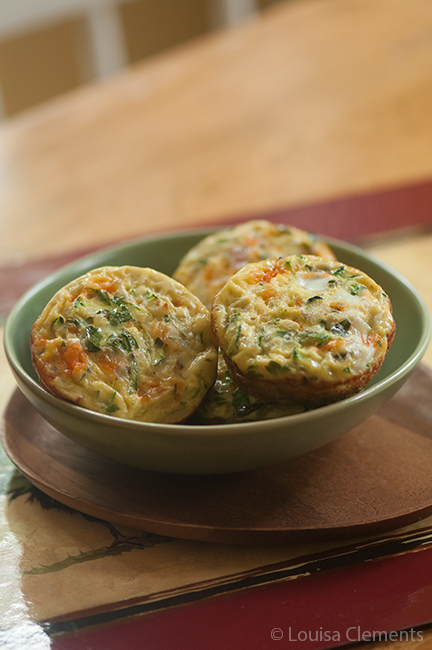 Zucchini Basil Mini Crustless Quiche | Living Lou