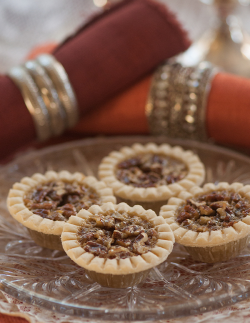 Mini pecan pies for 2