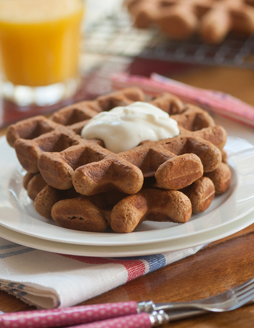 Whole Wheat Gingerbread Waffles