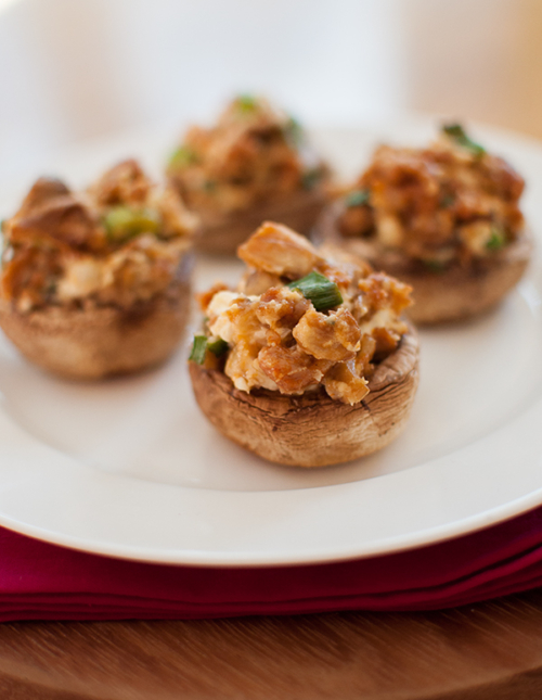 5 ingredient stuffed mushrooms
