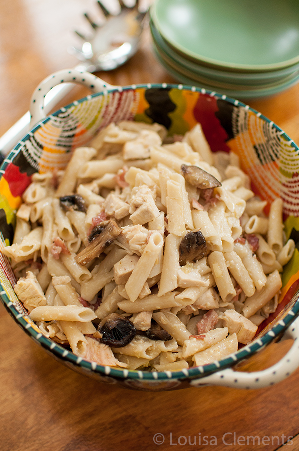 Mushroom and Bacon Pasta