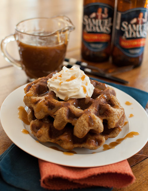 Beer Battered Bacon Waffles