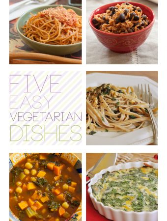5 easy vegetarian dishes