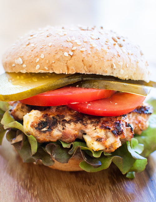 greek turkey burgers with feta