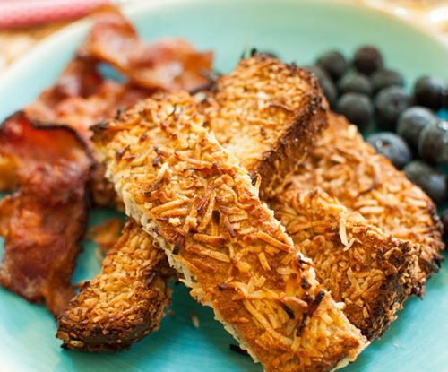Coconut Baked French Toast Sticks