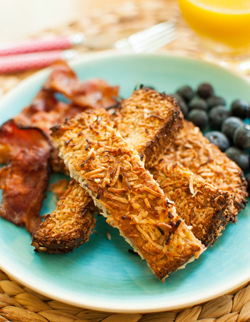 Coconut Baked French Toast Sticks