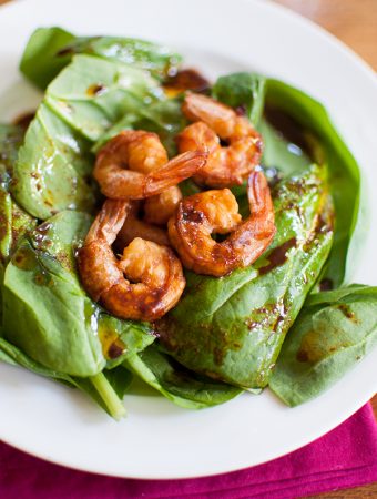 shrimp and spinach salad