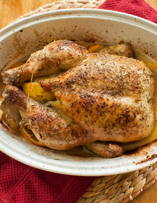 lemon thyme roasted chicken