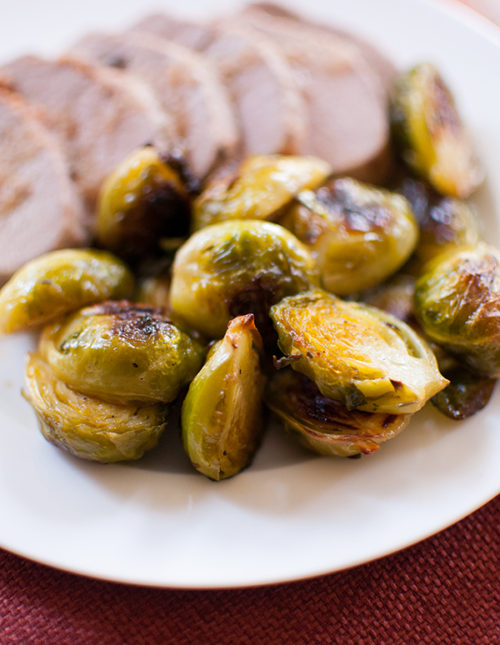 maple sage roasted brussels sprouts