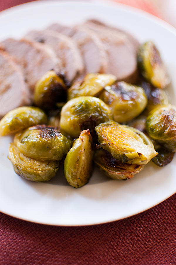 maple sage roasted brussels sprouts