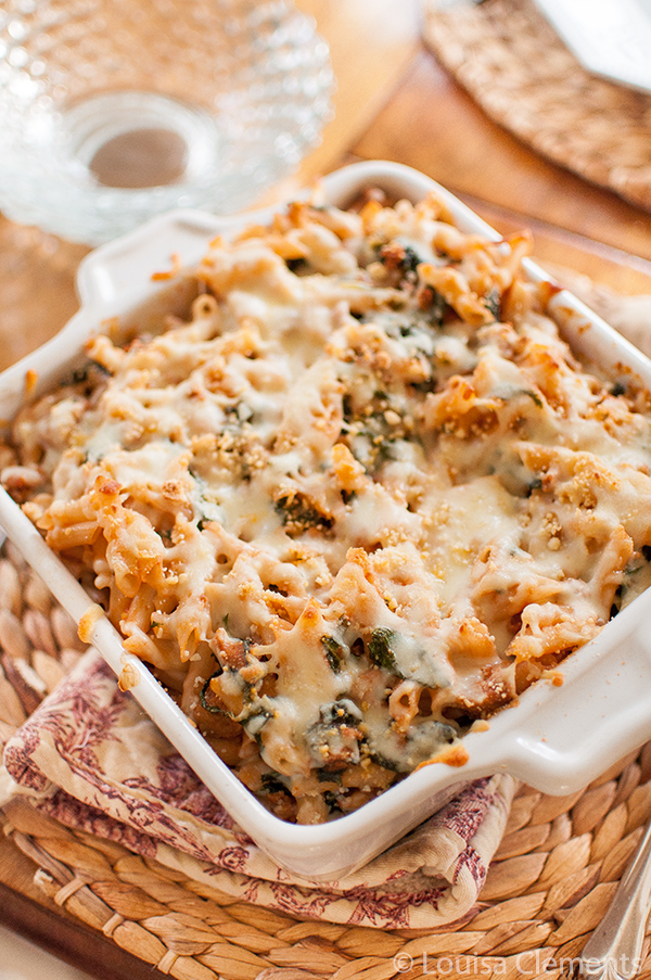sausage and kale baked pasta