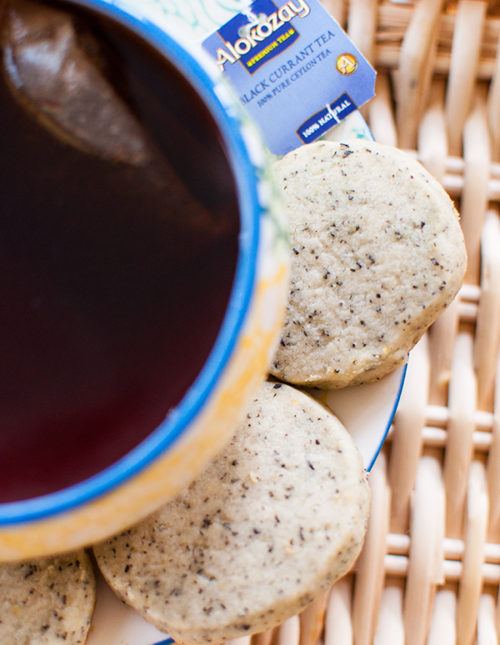Black Currant Alokozay Tea Shortbread Cookies are the perfect snack for tea time. #TEAdays | livinglou.com