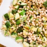 Grilled zucchini salad is the ultimate vegetarian summer dish. | livinglou.com