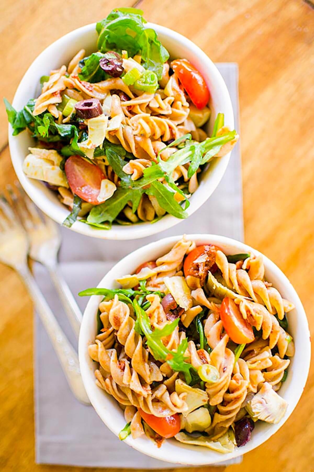 Pasta Salad with Sun Dried Tomatoes Living Lou