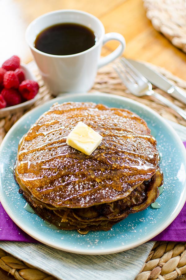 Take your buttermilk pancakes to the next level by adding coffee. | livinglou.com