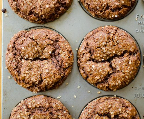 Holiday baking doesn't always have to be indulgent, try this recipe for whole wheat gingerbread muffins. | livinglou.com