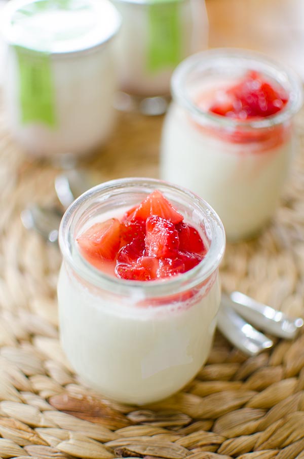 A simple recipe for the ultimate yogurt topping that takes just three ingredients, macerated strawberries. | livinglou.com