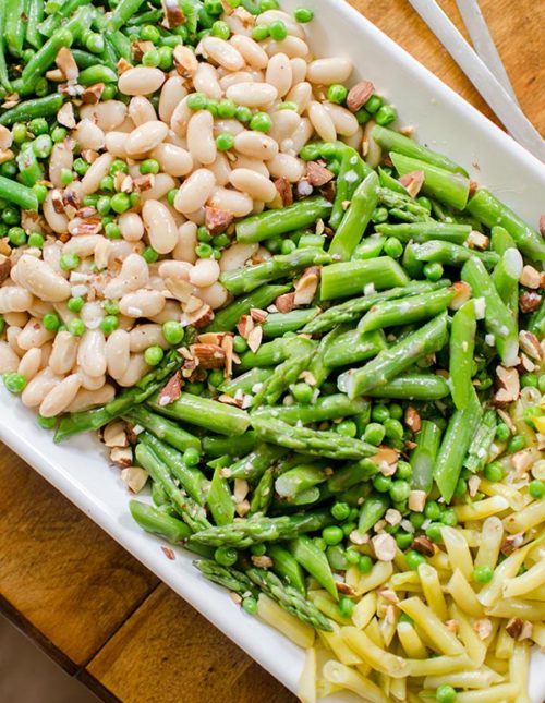 Three-bean garden salad with asparagus and coconut dressing from "Whole Bowls" | livinglou.com