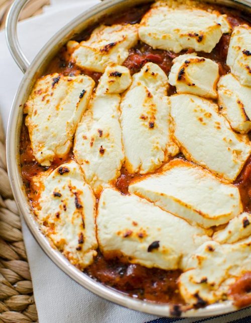 Fire roasted tomato goat cheese dip is a simple and sophisticated appetizer made with a can of fire roasted tomatoes, garlic, herbs and goat cheese.