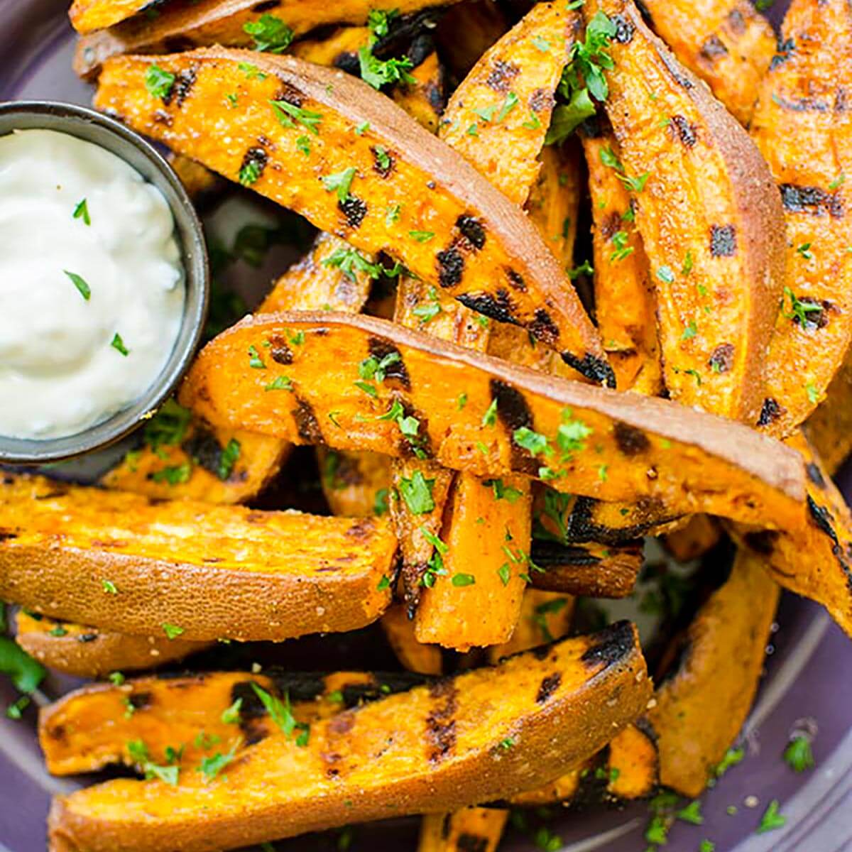 Grilled Sweet Potato Fries Living Lou