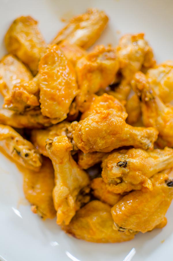 The ultimate crispy baked buffalo chicken wings. | livinglou.com