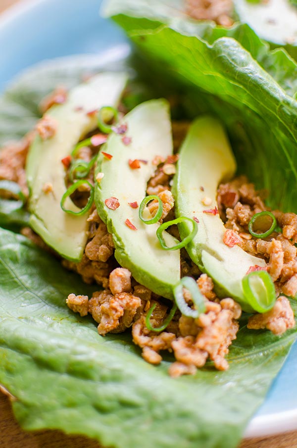 Easy chicken lettuce wraps come together in 20-minutes with a combination of ginger, lime juice and smoked paprika.