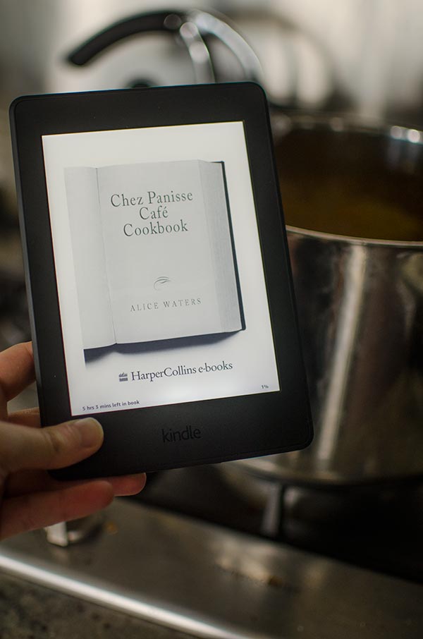 Chez Panisse cookbook on Kindle.