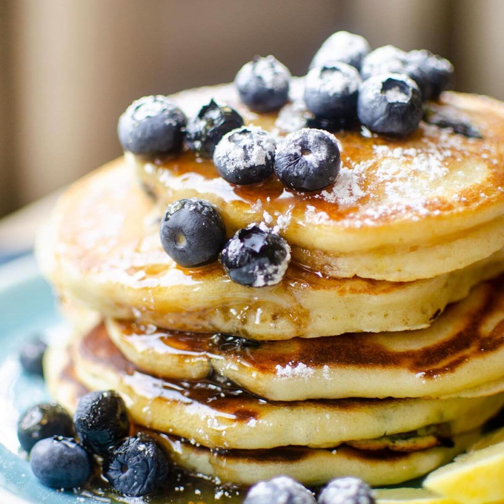 Blueberry Lemon Pancakes Living Lou