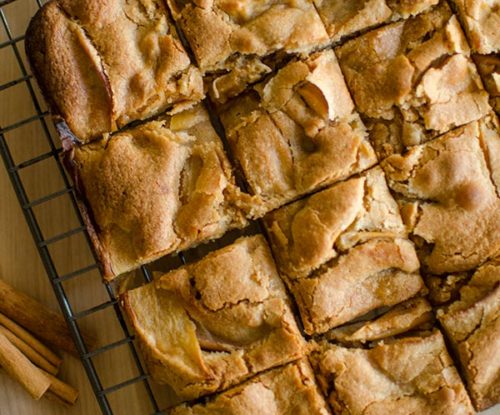 Apple blondies