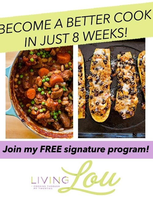 Become a better cook in 8 weeks free program. | livinglou.com