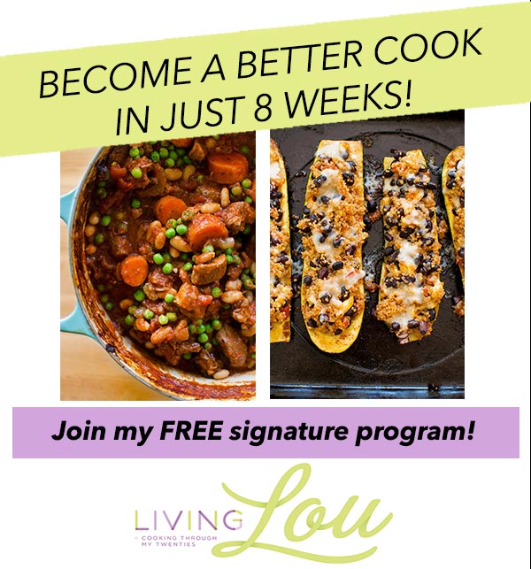 Become a better cook in 8 weeks free program. | livinglou.com