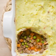 Lamb Shepherd's Pie in dish