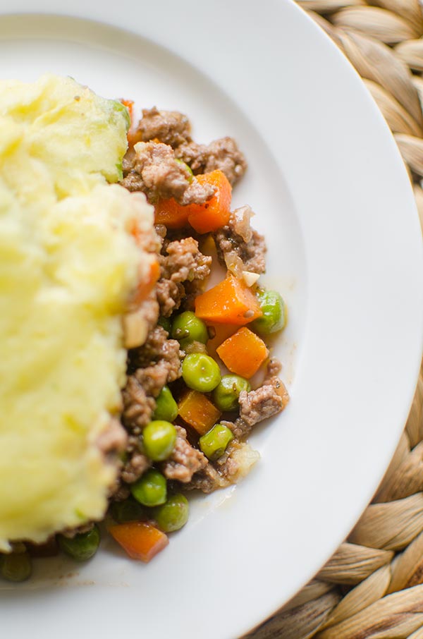 Lamb Shepherd's Pie on plate