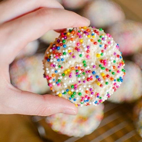 Sugar Cookies with Sprinkles Living Lou