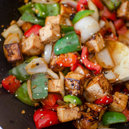 Tofu Bell Pepper Stir Fry Living Lou