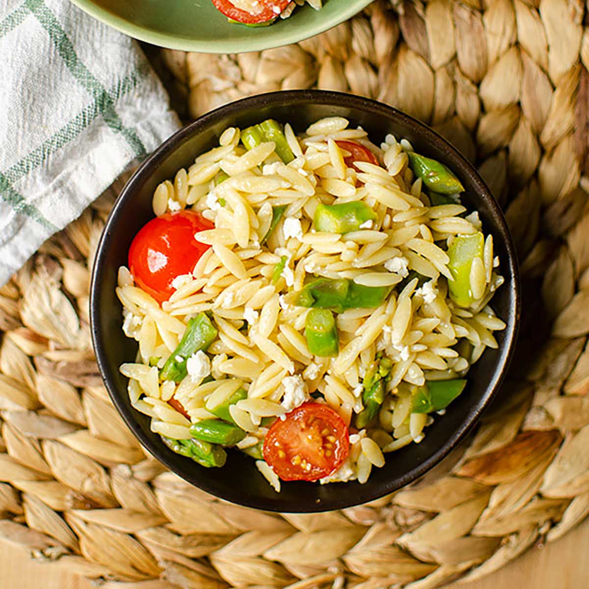 Lemon Orzo Salad with Asparagus Living Lou