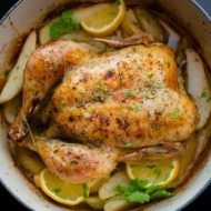 Finish chicken dish in a Dutch oven