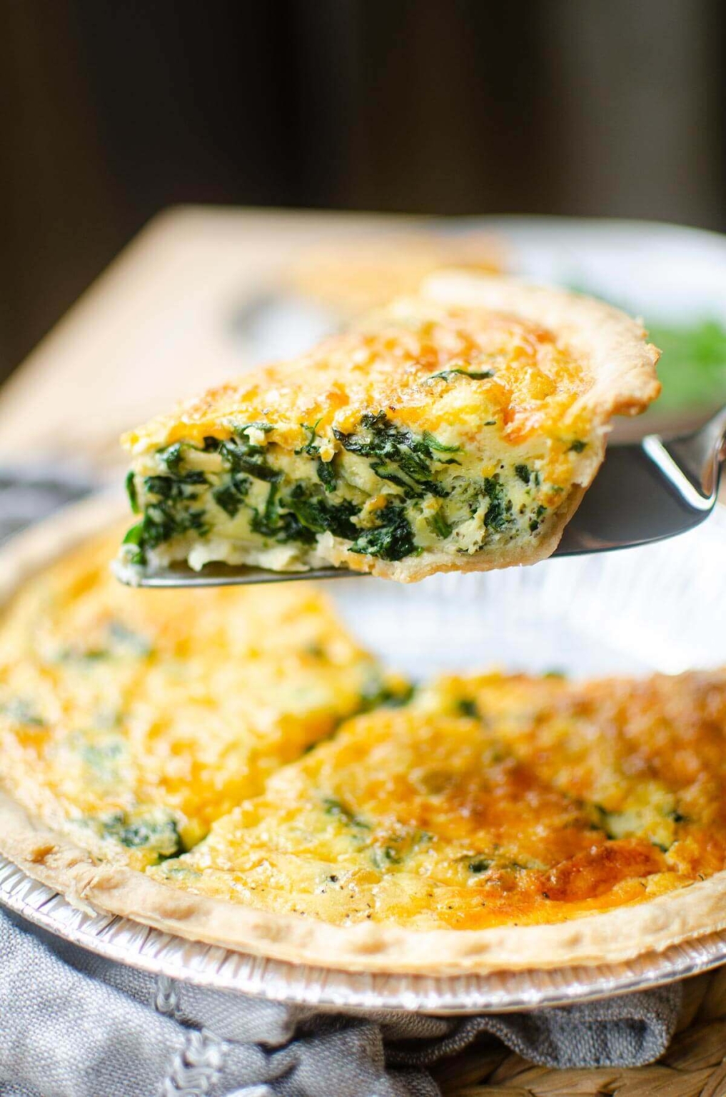 Quiche Florentine with Fresh Spinach | Living Lou