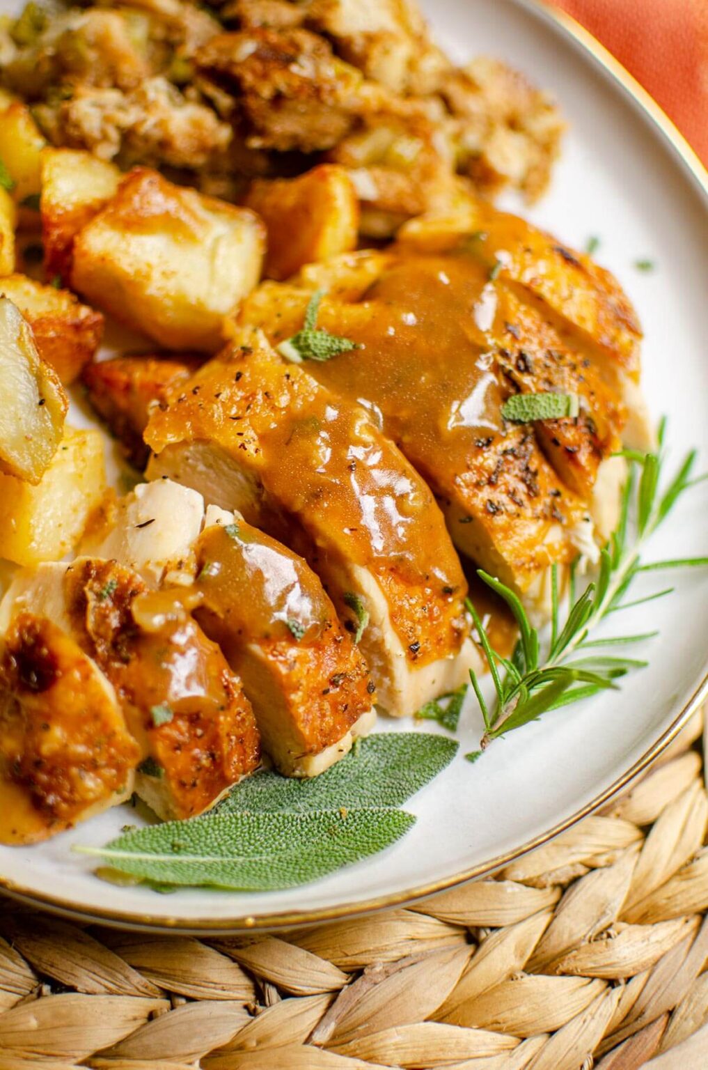 Roasted Stuffed Whole Chicken Living Lou